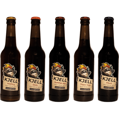 Four Shades of Kjell - 6x Craft Beer von Kjell.beer (Himbeer Weisse + Märzen + IPA + Kaffeeporter + Session)