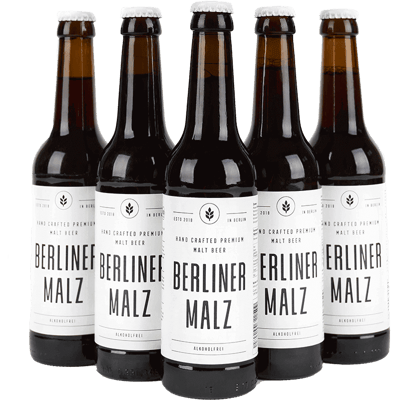 Berliner Malz - Organic malt beer | Alcohol-free Organic Vegan | 24 x 330 ml bottle