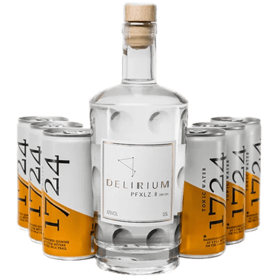 Delirium PFXLZ. II Gin & Tonic Set - 1x Dry Gin (0,5 l) + 6x 1724 Tonic Water (je 0,2 l)