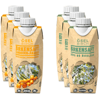 ÖselBirch tasting box birch juice soft drinks tetrapacks - 6x 0,33 l