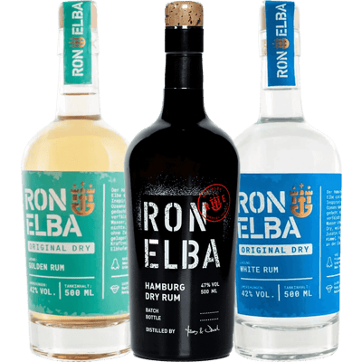 RON ELBA Set (Hamburg Dry Rum + Golden Rum + White Rum)
