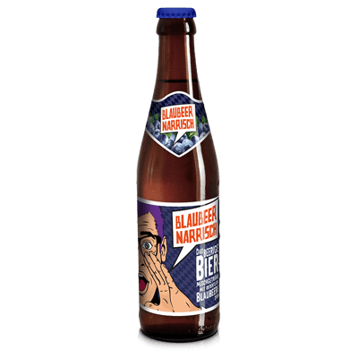Blaubeer Narrisch - Biermischgetränk mit Blaubeer-Sirup