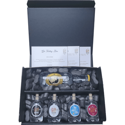 Ginmacher Gin Tasting Box - 4x different types of gin + 1x tonic water