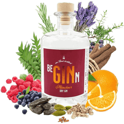 BeGINn - Munich Dry Gin mit Beeren 100ml