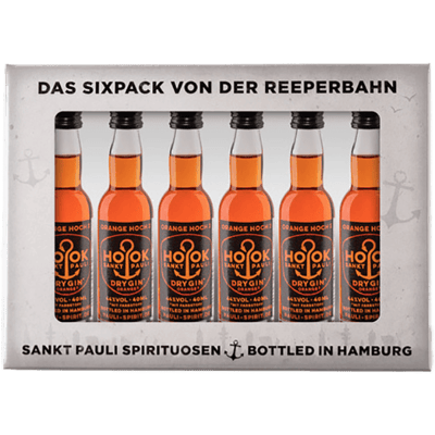 HOOK Gin Orange Lütten Sixpack in gift box 6x 4cl