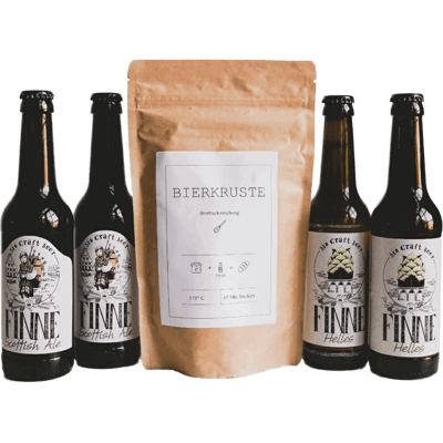 Beer & Bread Gift Set (4x Organic Craft Beer + 1x Bread Baking Mix)