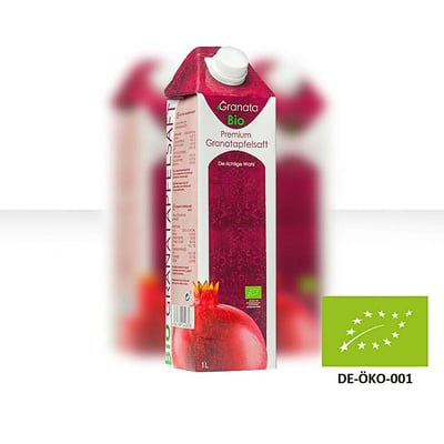 Organic pomegranate juice 9 pack