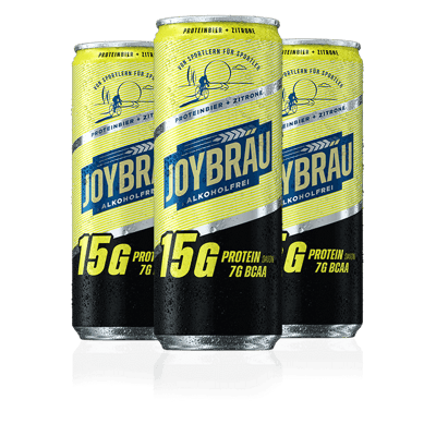 12x JoyBräu non-alcoholic - PROTEIN BEER LEMON in a can