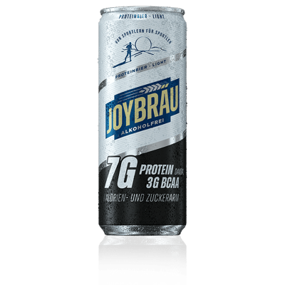 12x JoyBräu non-alcoholic PROTEINBIER LIGHT in a can