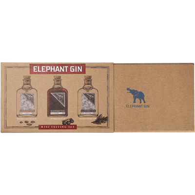 Elephant Gin Mini Tasting Set (1x London Dry Gin + 1x Sloe Gin + 1x Navy Strength Gin)