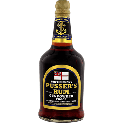 British Navy Pusser‘s Rum Gunpowder Proof
