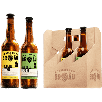 Gemischtes Pack Craft Beer 2 Sorten - 3x Veedesjeföhl + 3x Goldene Zeiten