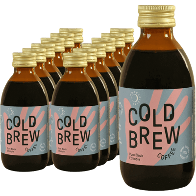 12x Pure Black Ethiopia Organic - Cold Brew Coffee
