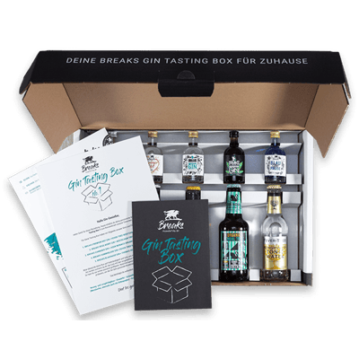Breaks Gin Tasting Box 1 (5 different gins + 5 different tonic waters)