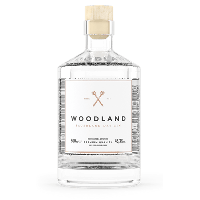 Woodland Dry Gin Bundle (1x Sauerland Dry Gin + 2x Highball glasses)