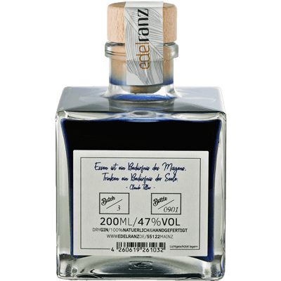 Tinte Gin by edelranz - Dry Gin mit Farbwechsel 2