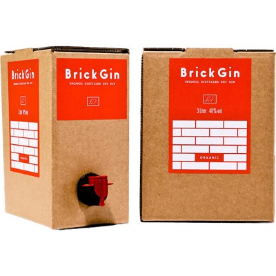 Brick Gin Bag in Box - Organic Dry Gin