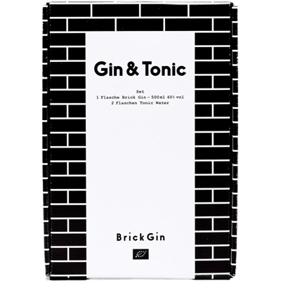 BRICK GIN - Gift box (1x Organic Dry Gin + 2x Tonic Water)