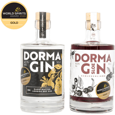 DormaGIN Gold Bundle (1x London Dry Gin + 1x Sloe Gin)