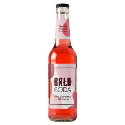 BRLO Soda - Red Currant + Hibiscus - Organic Soda