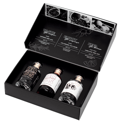 Distillery Cutura TASTINGBOX (1x London Dry Gin + 1x Adriatic Dry Gin + 1x gin liqueur)