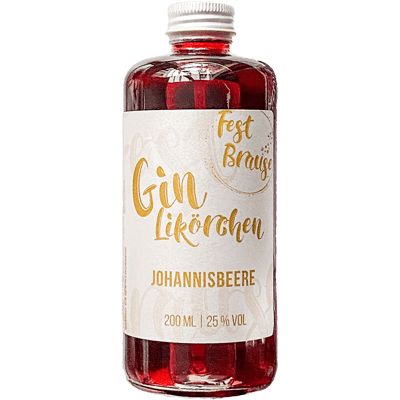 Gin liqueur with currant