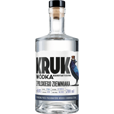 Kruk wódka z polskiego ziemniaka - "Polish potato vodka".