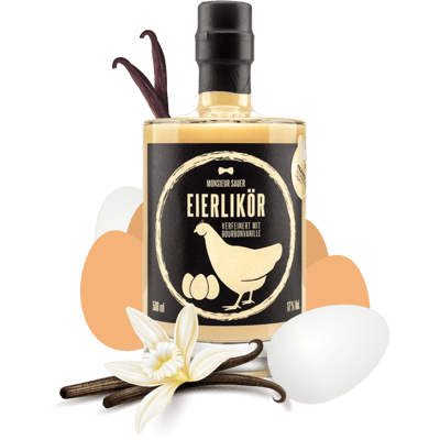 Monsieur Sauer - Egg liqueur with finest bourbon vanilla [Test winner Feinschmecker magazine].