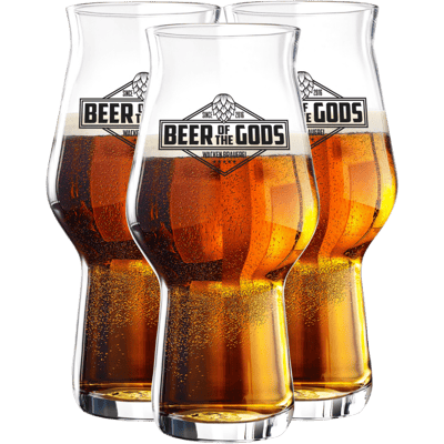 3x Craftmaster One beer glasses