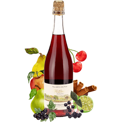 PriSecco Rotfruchtig - Alkoholfreier Schaumwein