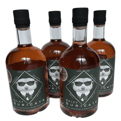 4x Spicy Suricate Mulberry Wood Aged Dry Gin