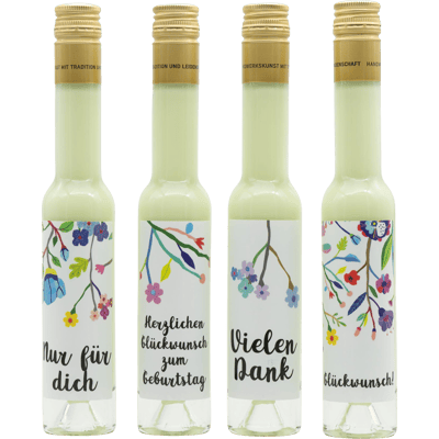 Deheck liqueur gift set flowers series (4x pistachio liqueur)