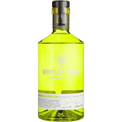 Whitley Neill Lemongrass & Ginger Gin - New Western Dry Gin