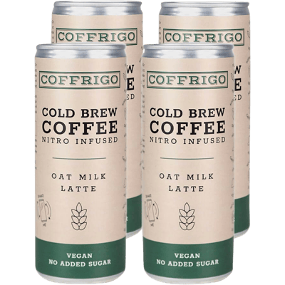 4x OAT MILK LATTE - Cold Brew Kaffee