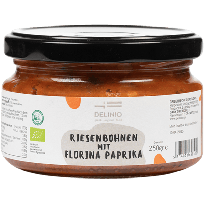 Bio Riesenbohnen mit Paprika - Antipasti