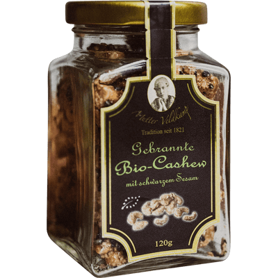 Hamburger Gold Almonds - Roasted Organic Cashew with Black Sesame Seeds