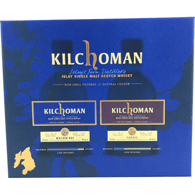 Kilchoman Whisky Minis Geschenk Set (1x Machir Bay + 1x Sanaig) 2