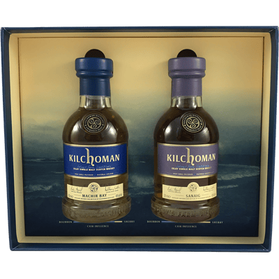 Kilchoman Whisky Minis Gift Set (1x Machir Bay + 1x Sanaig)