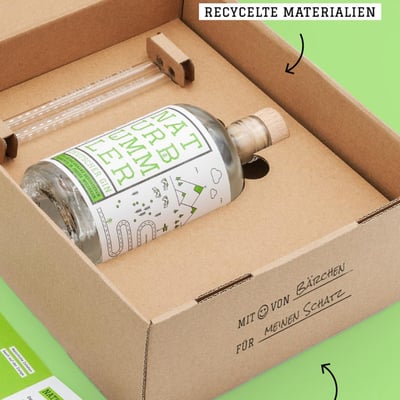 Manukat Danke Gin-Geschenkbox mit Naturbummler Gin