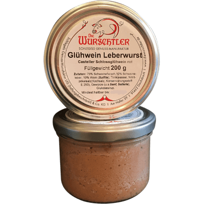 The Wurschtler mulled wine liver sausage