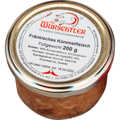 The Wurschtler Franconian caraway meat - sausage preparation