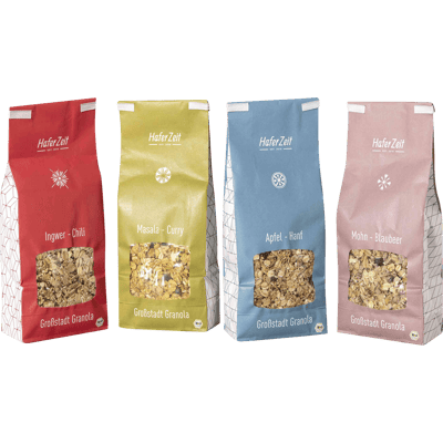 Organic granola tasting package set of 4