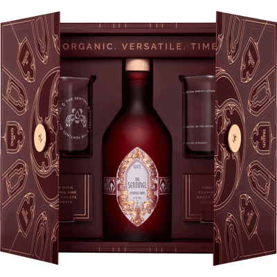 The Sentinel Rum Artefakt Geschenkset (1x Scented Rum + 2x Gläser + 4x Cocktail Scents)