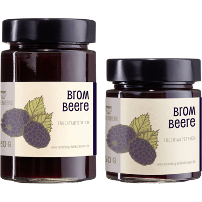 Blackberry organic fruit spread