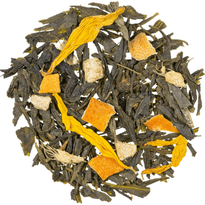 Sencha Ingwer/Zitrone - natürlich aromatisierter Grüner Tee