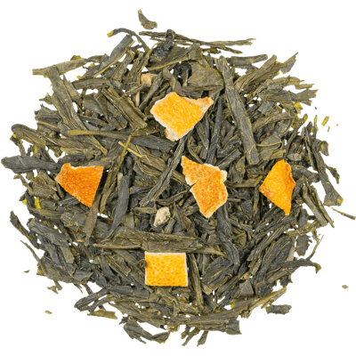Sencha Orange - natürlich aromatisierter Grüner Tee
