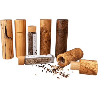 Wooden spice grinder