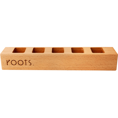 Wooden spice rack for 5 spices