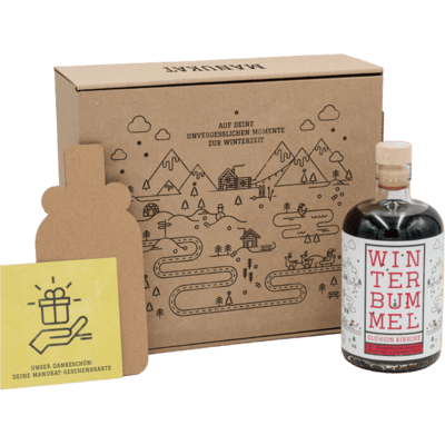 WINTERBUMMEL mulled gin cherry winter gift box set