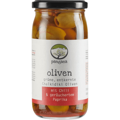 Premium Chalkidiki Oliven in Chili & Geräucherter Paprika-Marinade